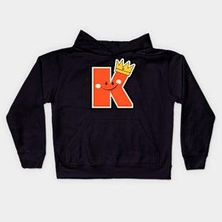 Playful Alphabet Letter K - Perfect Gift with Funny Design for Kids Kids Hoodie